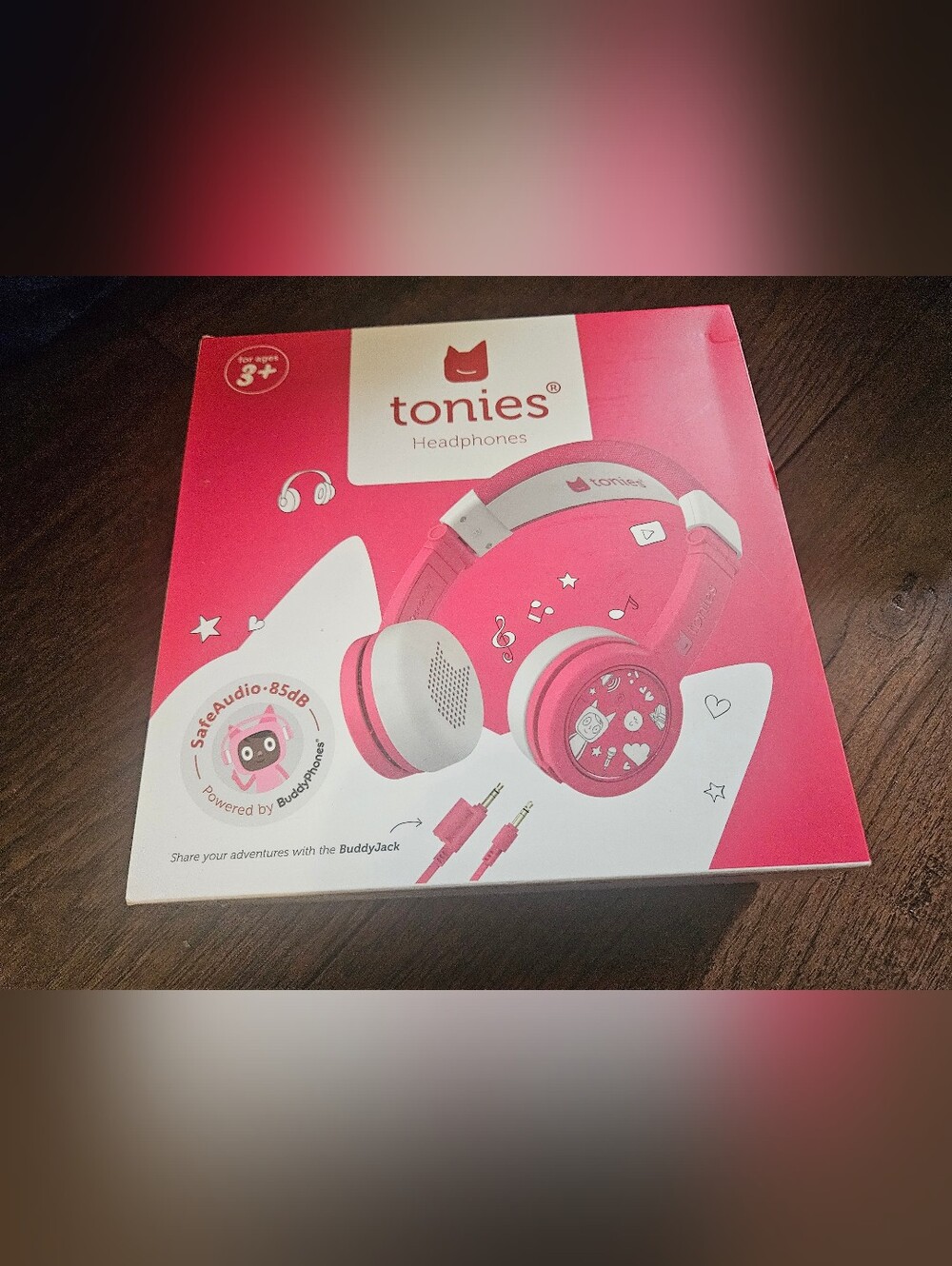Tonies Headphones Pink Accessory Brand New Sealed Ages 3 Music Sound Buddy New. 